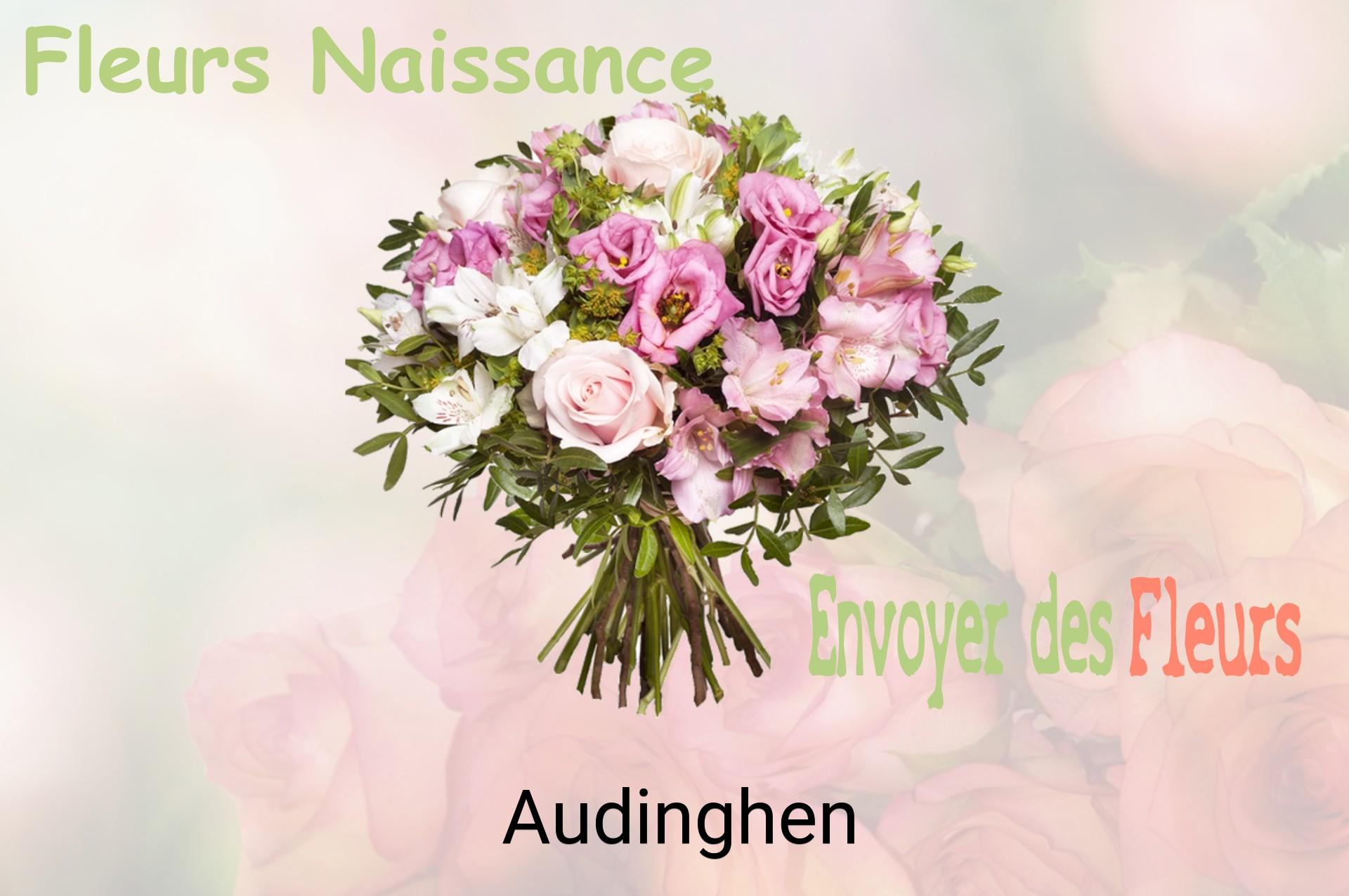 Bouquet de fleurs de naissance livré à Audinghen